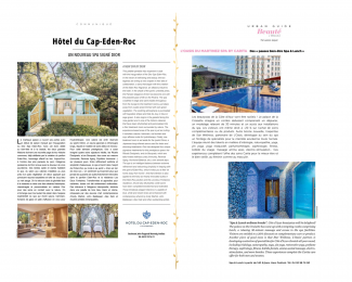 Hôtel du Cap-Eden-Roc: Un nouveau Spa signé DIOR / L'Oasis du Martinez by CARITA: Des "pauses bien-être Spa & Lunch"